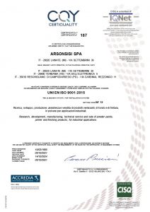 Система Менеджемента Качества согласно ISO 9001:2015 Порошковые краски